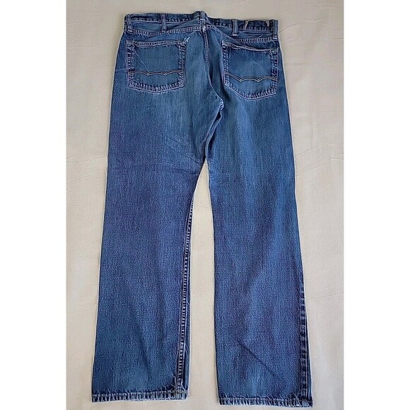 American Eagle Outfitters Jeans Mens 39x32 Baggy Straight High Rise Distressed - Picture 15 of 16